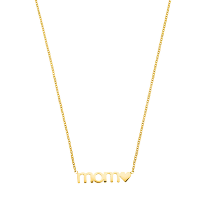 Mom Love Necklace 18K Gold Plated
