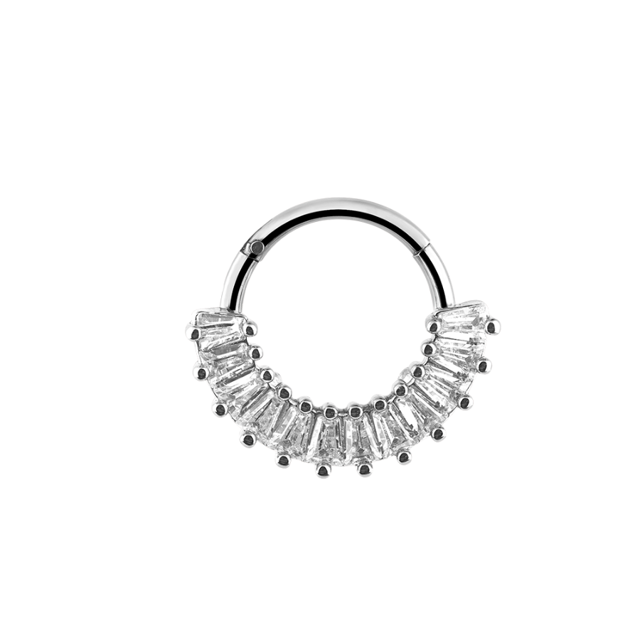 Silver Clicker Multiple Baguette Clicker Piercing Silber – HI-LIFE