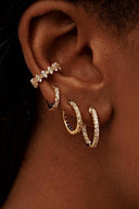 Boucle d'oreille Naomi Pave Or