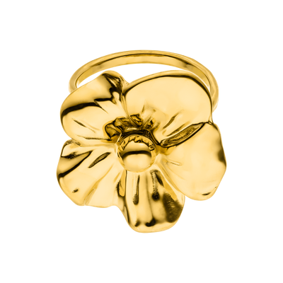 Nereya Flower Ring 14K Vergoldet
