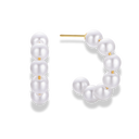 Nereya Pearl Simple Ohrstecker 14K Vergoldet