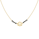 Noir Mesmerizing Lotus Necklace 18K Gold Plated