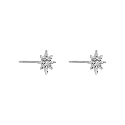 Boucles d'oreilles à tige étoile du Nord plaquées or 14 carats