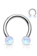 Hi-Life Titan Opal Hufeisen Piercing