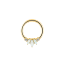 Lotus Opal Clicker Piercing Gold