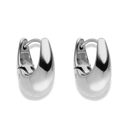 Oval Chunky Hoop Ohrringe 14K Vergoldet