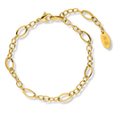 Oval Link Armband 14K Vergoldet