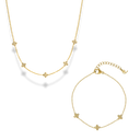 PAVE FLOWER CHRISTMAS SET