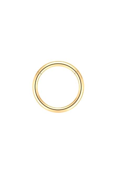 Simple Pave Clicker Piercing Gold