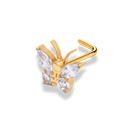 Pave Butterfly Nose Piercing - Titanium