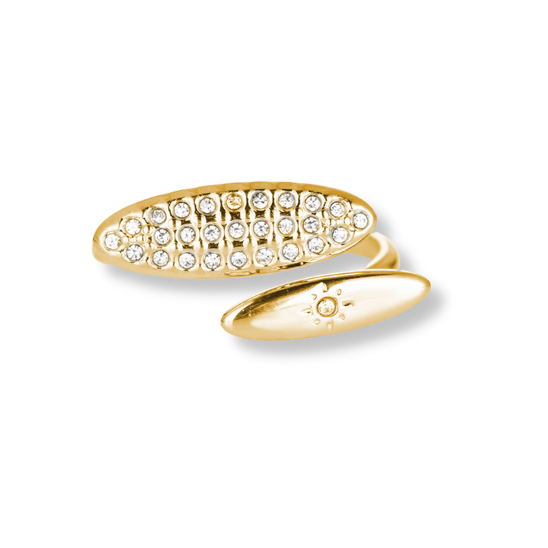 Pave Galaxy Ring 14K Gold Plated