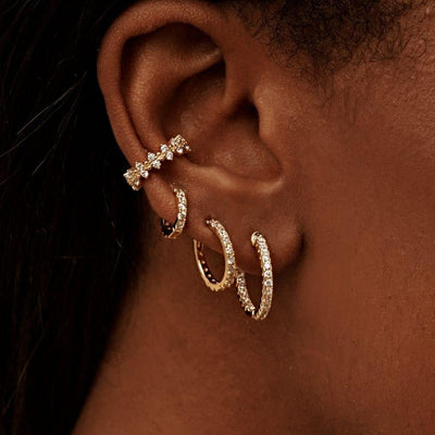 Mini Huggie Hoop Earrings Gold