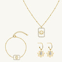 Pave Lotus Set 18K Vergoldet