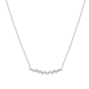 Pave Snake Track Necklace 14K Gold Plated