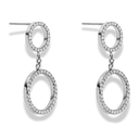 Pave Double Karma Ohrstecker 14K Vergoldet