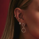 Pave Double Karma Ohrstecker 14K Vergoldet