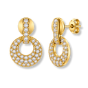 Pave Eternal Aura Ohrstecker 14K Vergoldet