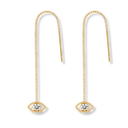 Pave Eye Dangle Ohrstecker 14K Vergoldet