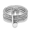 Pave Flow Safety Ring 14K Vergoldung