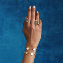 Quadruple Pave Infinity Ring 14K Vergoldet