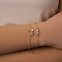 Elegance Ribbon Bracelet 14K Gold Plated