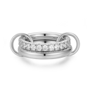 Pave Infinity Flow Ring 18K Vergoldet