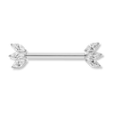 Pave Lotus Nippelpiercing - Titan