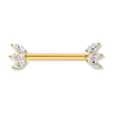 Pave Lotus Nippelpiercing - Titan