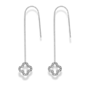 Pave Lucky Aura Dangle Ohrstecker 14K Vergoldet