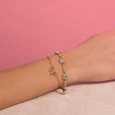 Crystal Baguette Armband 14K Vergoldet