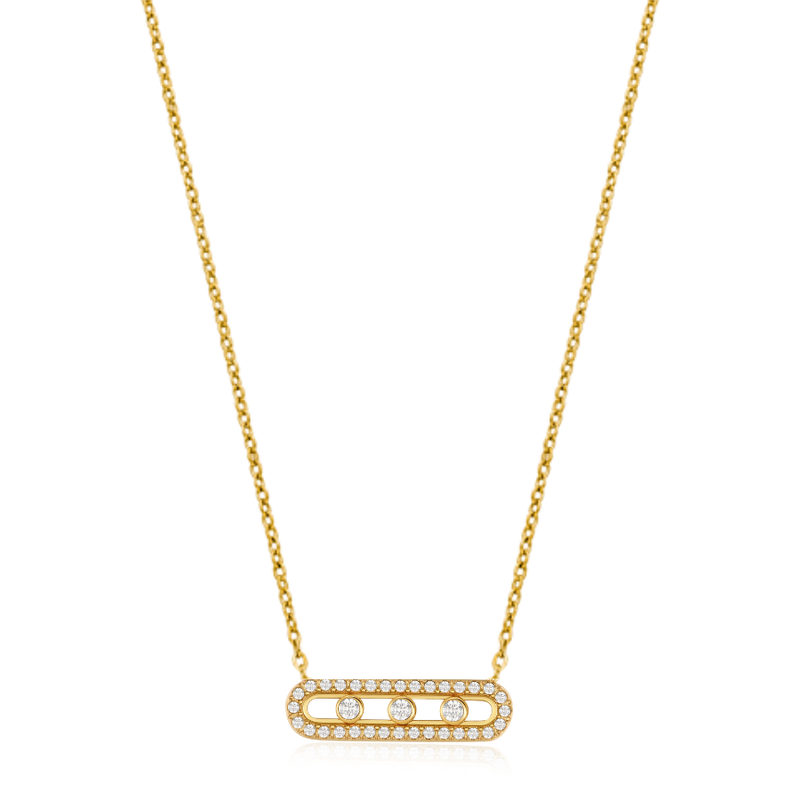 Pave Soul Necklace 18K Gold Plated