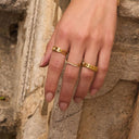 Pave Soul Ring 14K Gold Plating