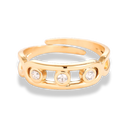 Pave Soul Ring 14K Vergoldung