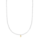 Pearl Letter Necklace Gold