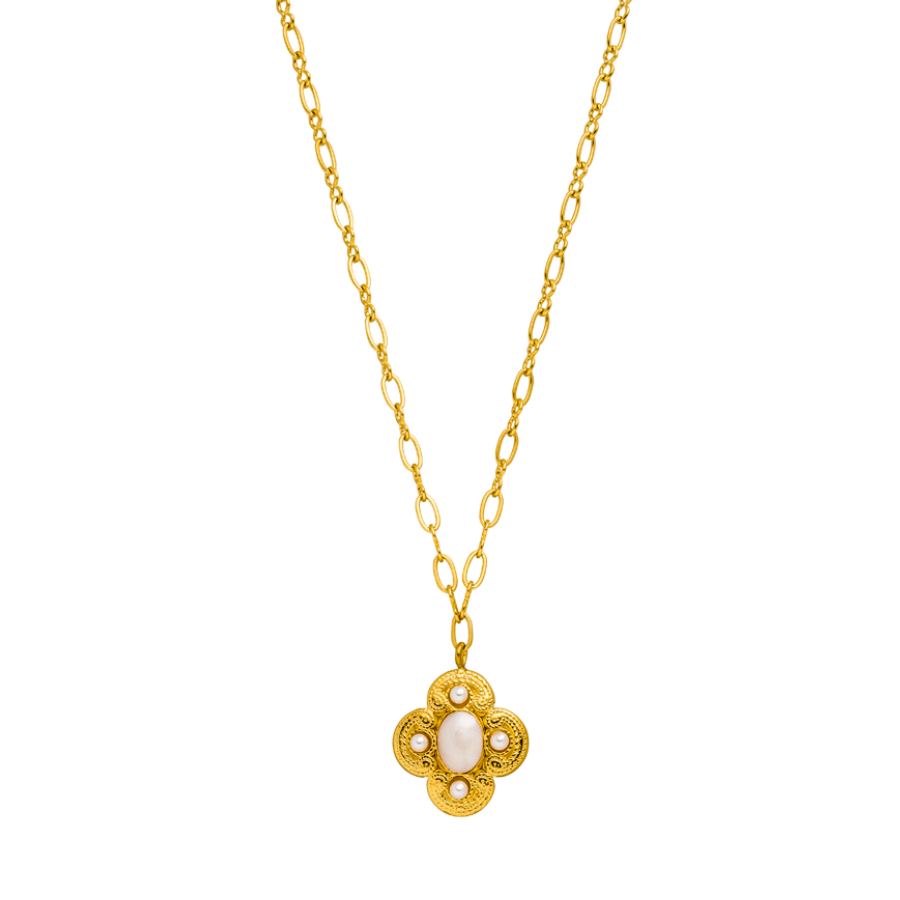 Pearl Lucky Vibes Necklace 18K Gold Plated