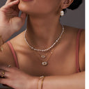 Pearl Vibes Kette 14K Vergoldet