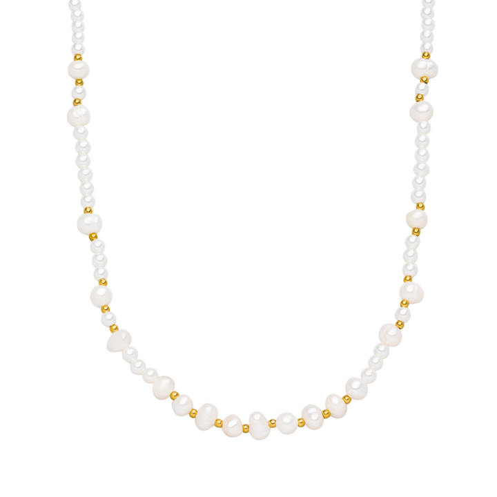 Pearl Vibes Kette 14K Vergoldet