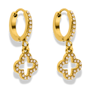 Pearl Lucky Aura Huggie Ohrringe 14K Vergoldet