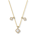 Perlmutt Soul Lucky Leaf Kette 14K Vergoldet