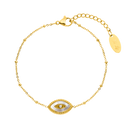 Mother of Pearl Vibes Eye Bracelet 18K Gold Plated