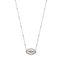 Mother of Pearl Vibes Eye Necklace 18K Gold Plated