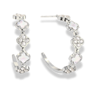 Perlmutt Pave Flower Ohrstecker 14K vergoldet