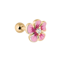 Pink Flower Ohr Piercing - Titan