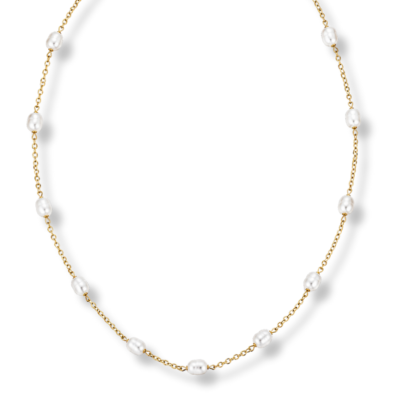 Precious Shiny Pearl Kette 14K Vergoldet