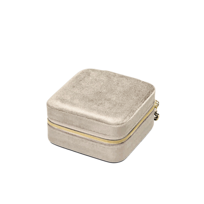 Premium Schmuck Box - Cream Velvet