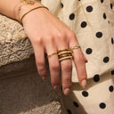 Quadruple Pave Infinity Ring 14K Gold Plated