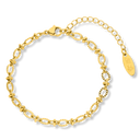 Refined Golden Link Armband 14K Vergoldet