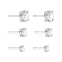 Ensemble de boucles d'oreilles rondes délicates plaquées or 18 carats