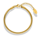 Round Sleek Armband 14K Vergoldet