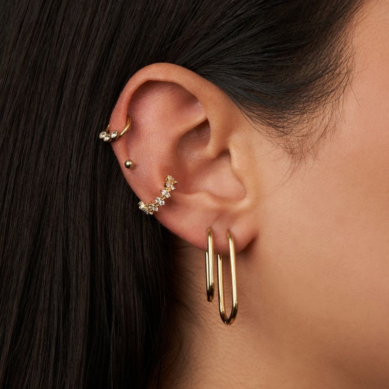Square 2.0 stainless steel earrings 